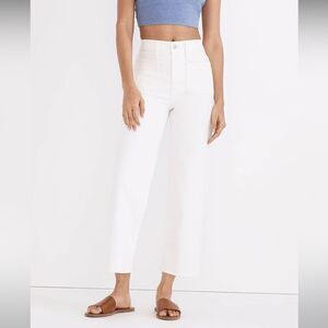 Madewell NWT Perfect Vintage Wide Leg Jeans Size 32 Patch Pocket Edition